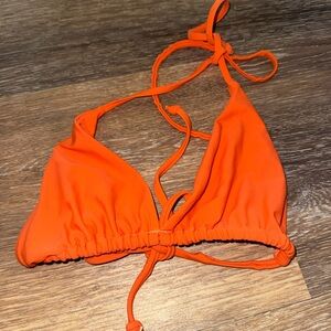 SHEIN Bright Orange Bikini Top
